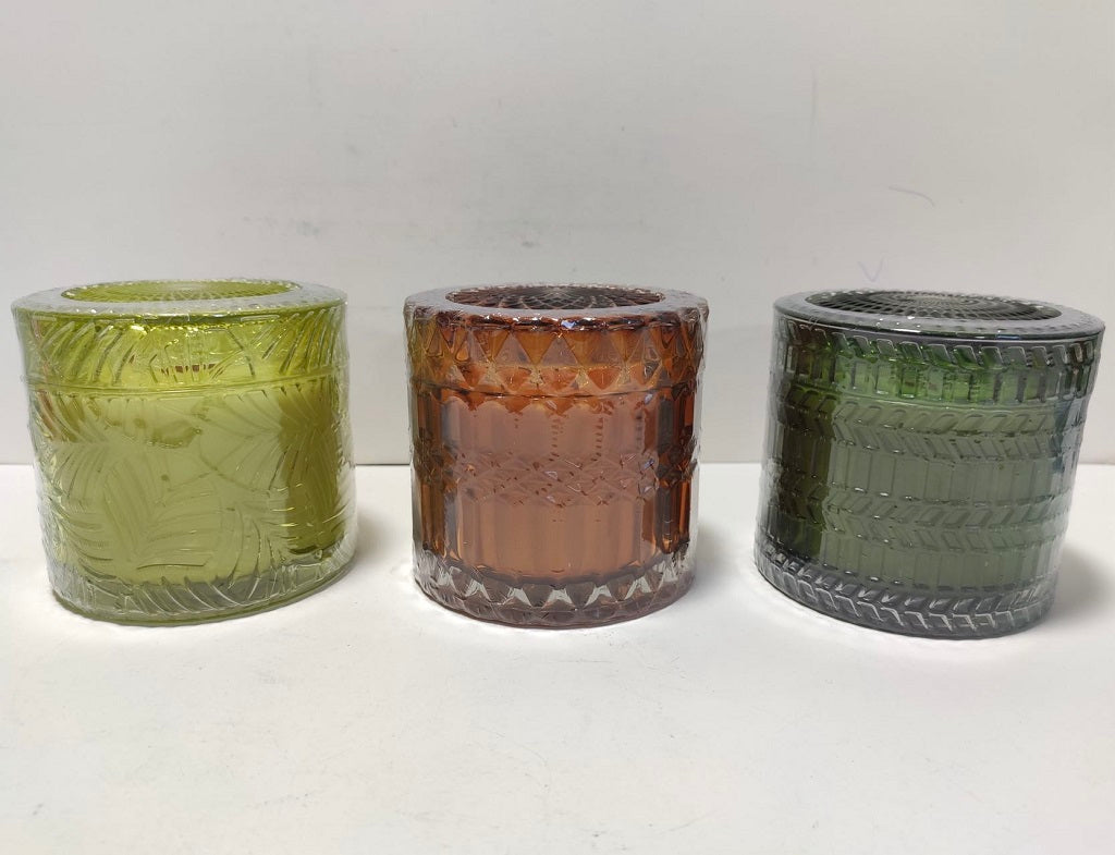 OOSC Giftpack, Premium Olive Oil Candles Trio Set: Rose Geranium, Citrus Bloom and Lemongrass and Ginger-1