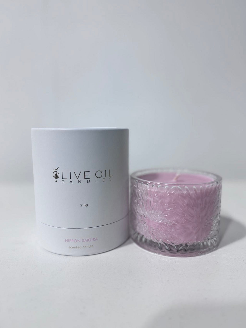 Premium Olive Oil Candle, 215g Nippon Sakura (Japanese Cherry Blossom)-4